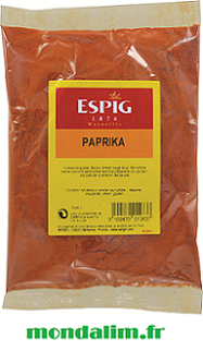 Paprika de Hongrie moulu Spigol sachet 1000 gr